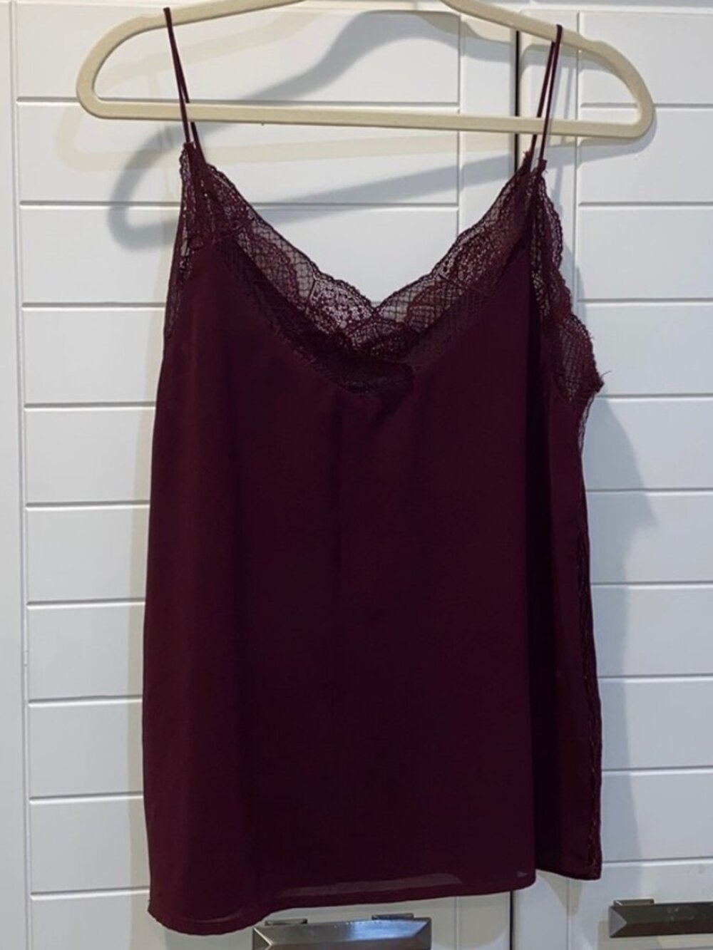 Strap Purple/Maroon Top Sz L
